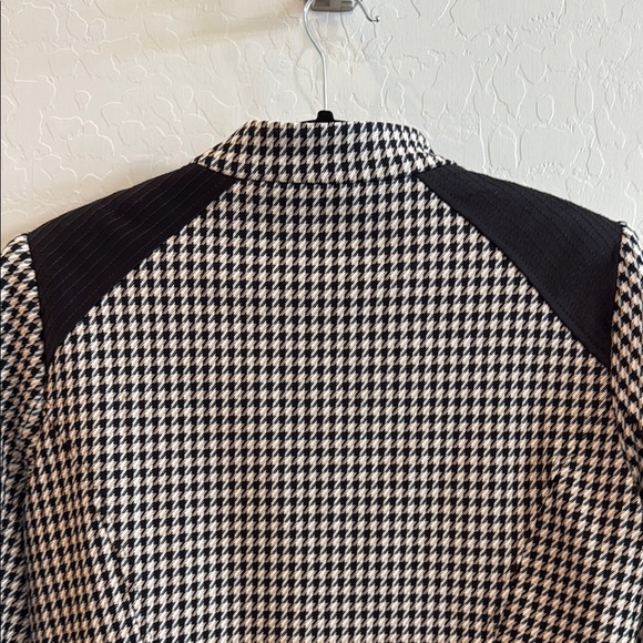 White House Black Market Houndstooth Zip-Up Jacket size 14 - Picture 12 of 13